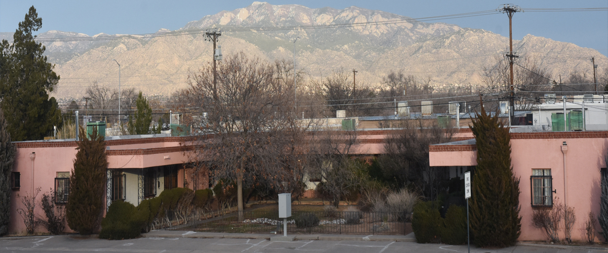 Truman 1030 with Sandian Mountains